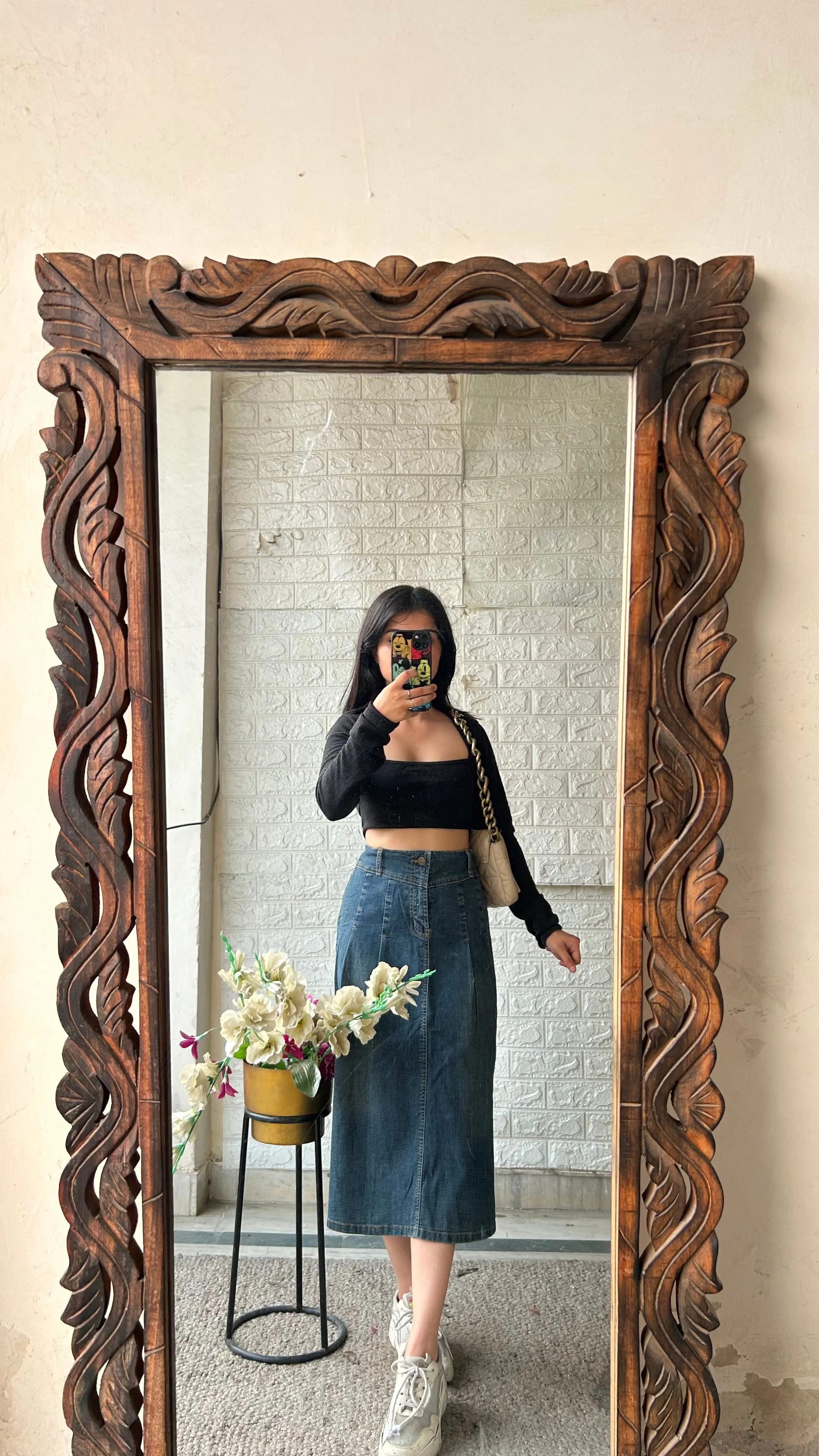 91) Korean skirt 32 waist/l:27