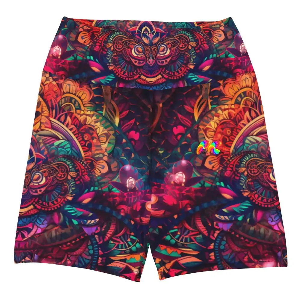 Ayahuasca Rave Yoga Shorts