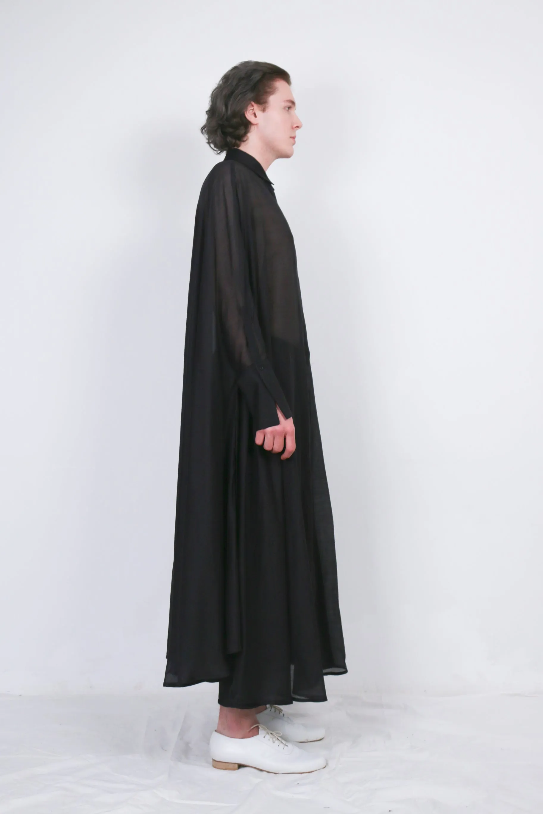 Black Medusae Silk Shirt