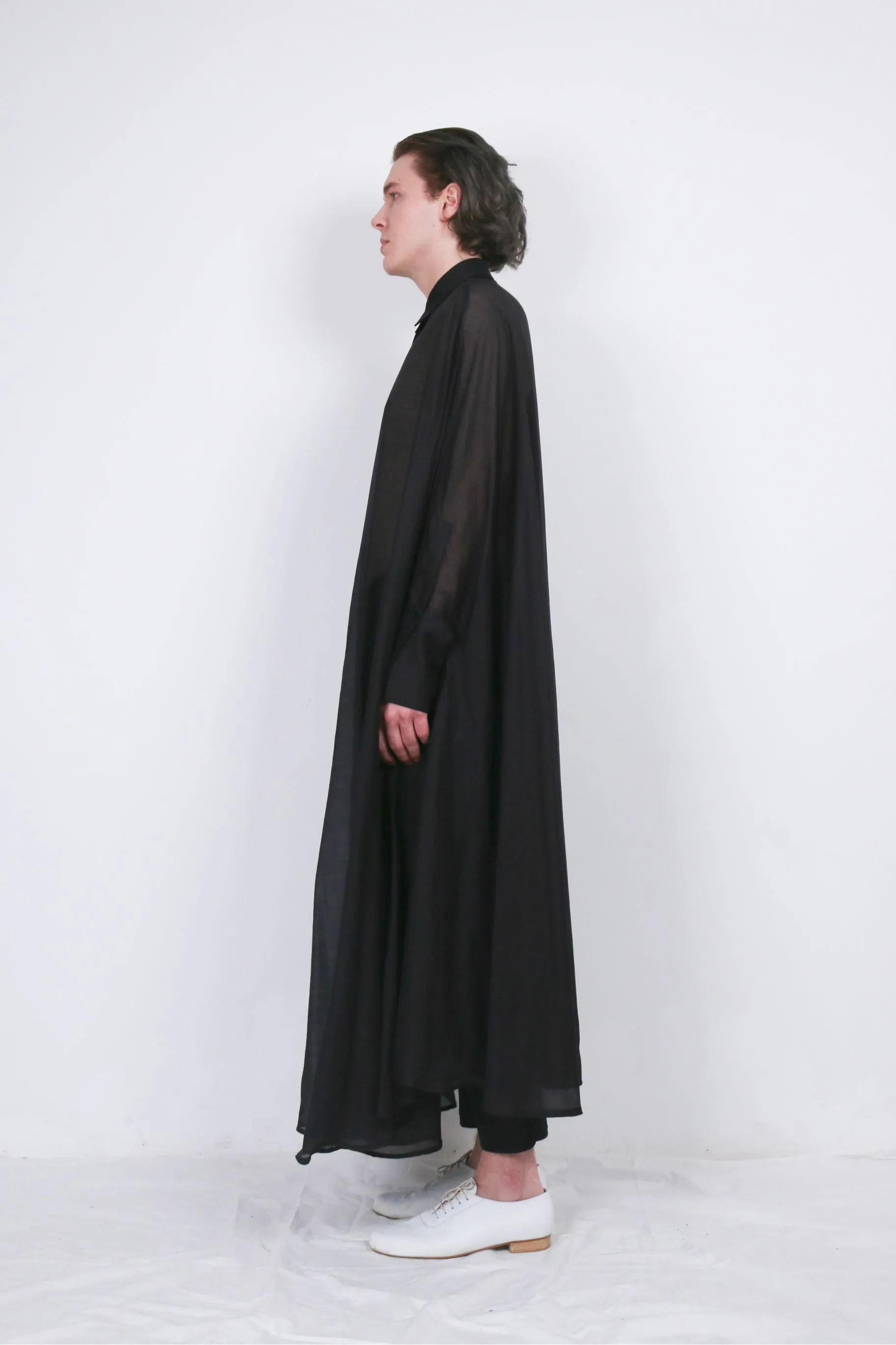 Black Medusae Silk Shirt