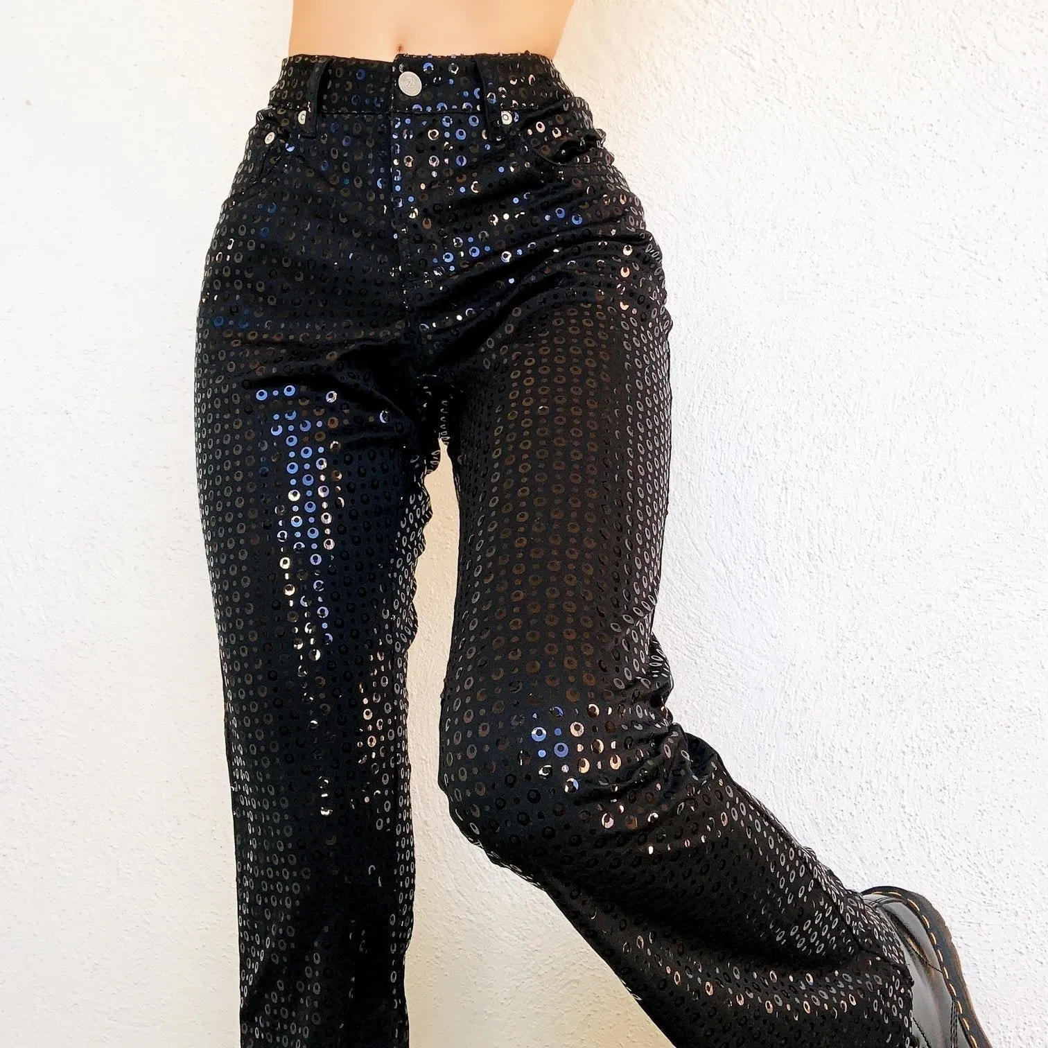 Black Sequin Pants