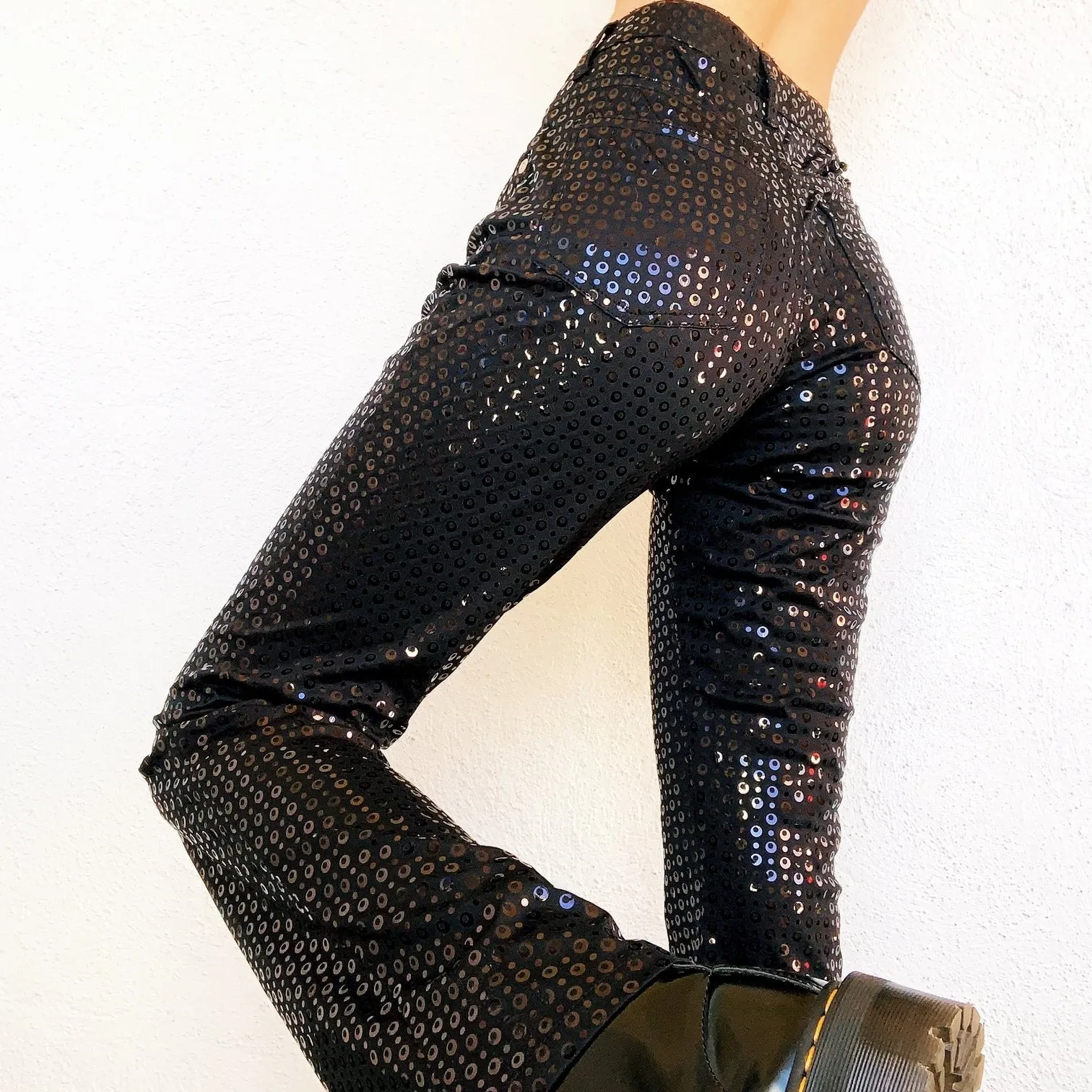 Black Sequin Pants