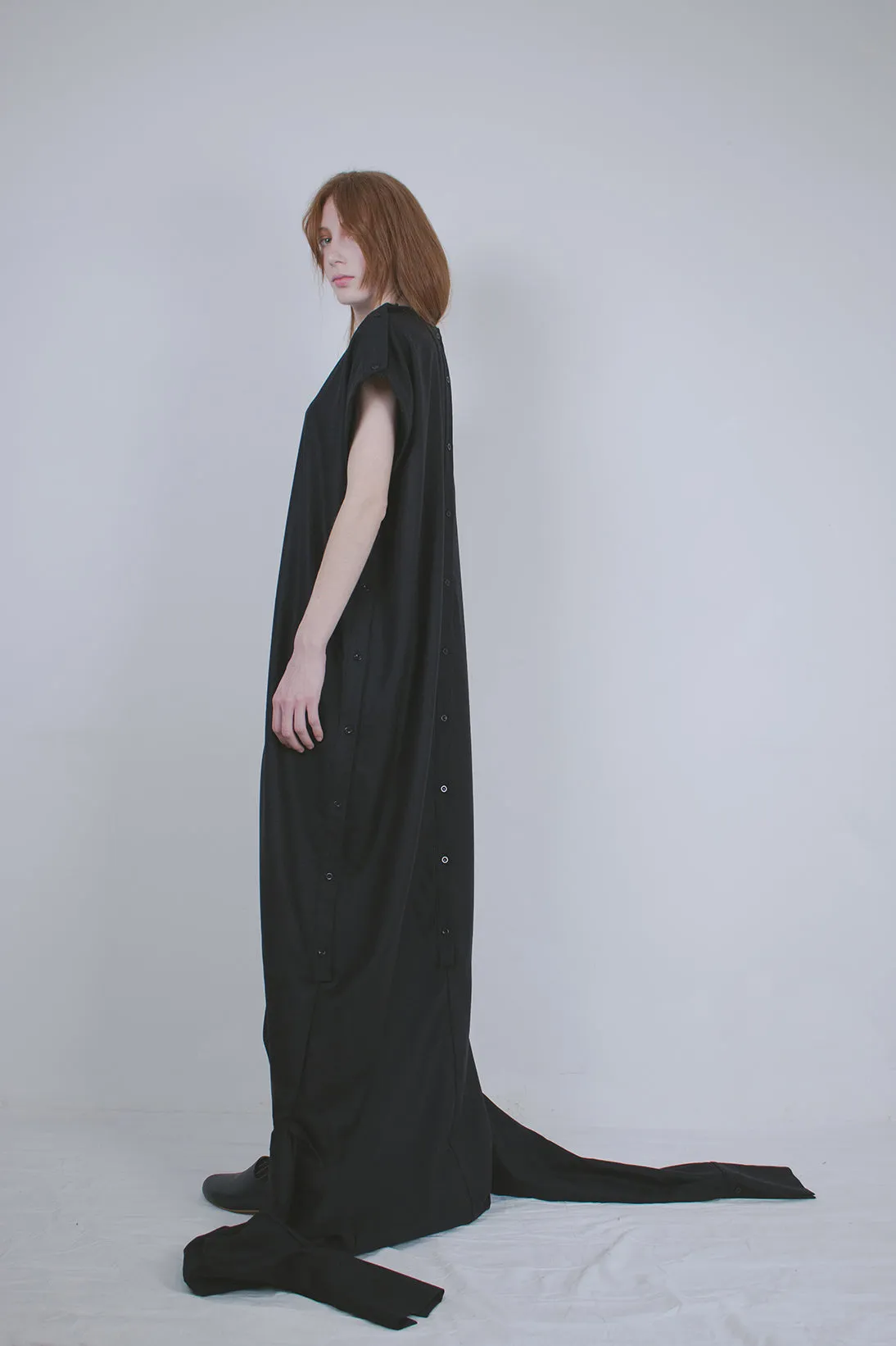 Black Wool Dual Shirt