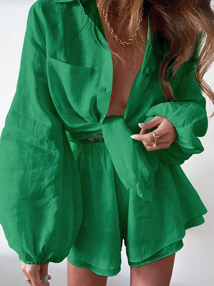 Boho Chic Bliss Sommer-Shorts-Set