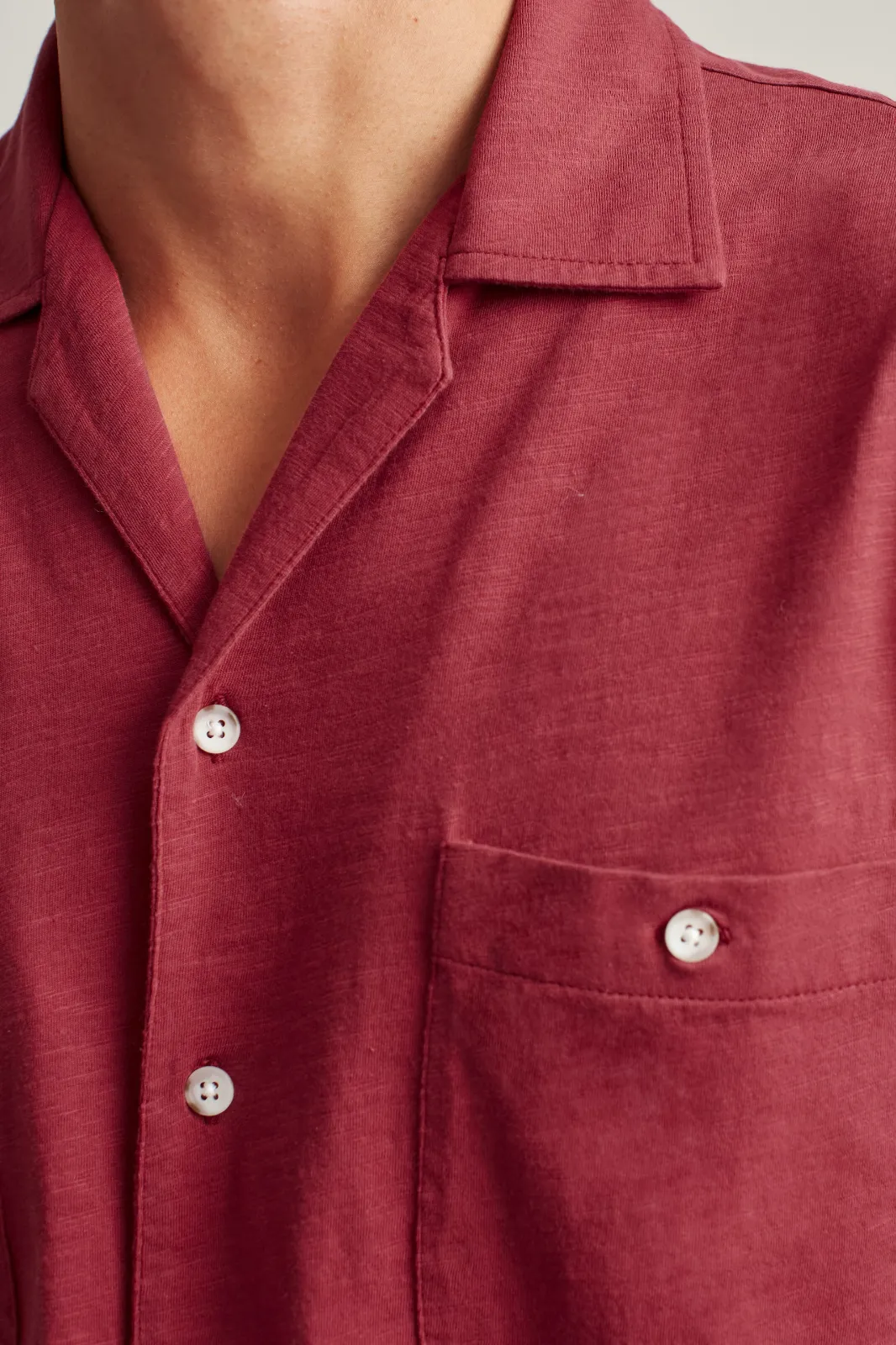 BONOBOS Garment Dyed Solid HAWAIIAN Men's Shirt