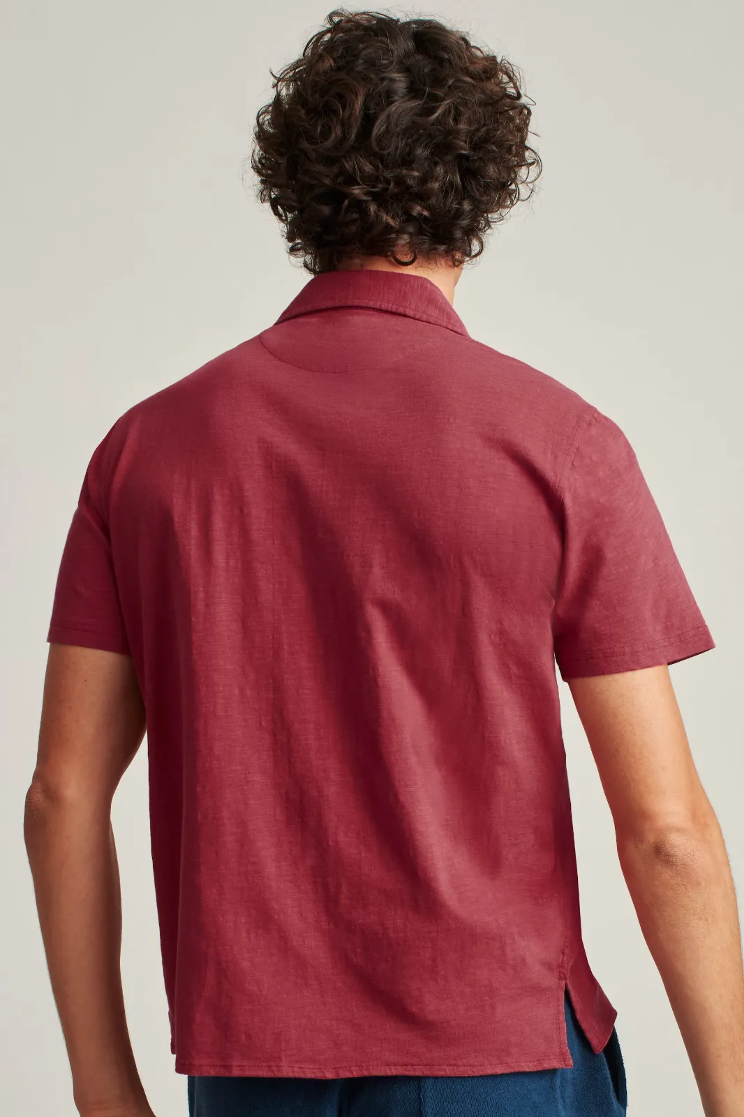 BONOBOS Garment Dyed Solid HAWAIIAN Men's Shirt