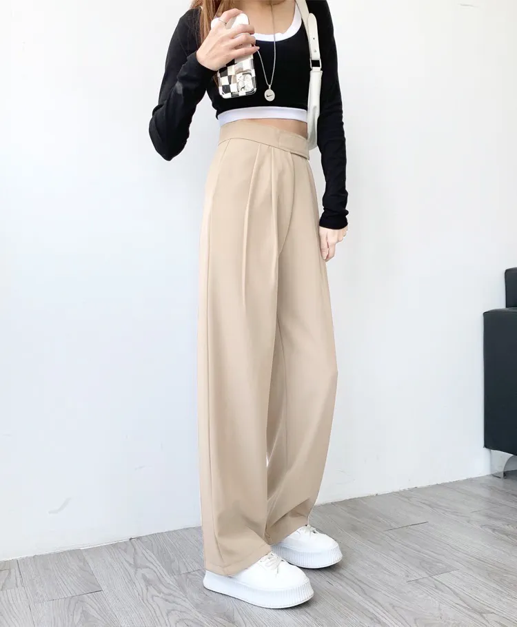 Daily Velcro Waist Belt Loose Trousers