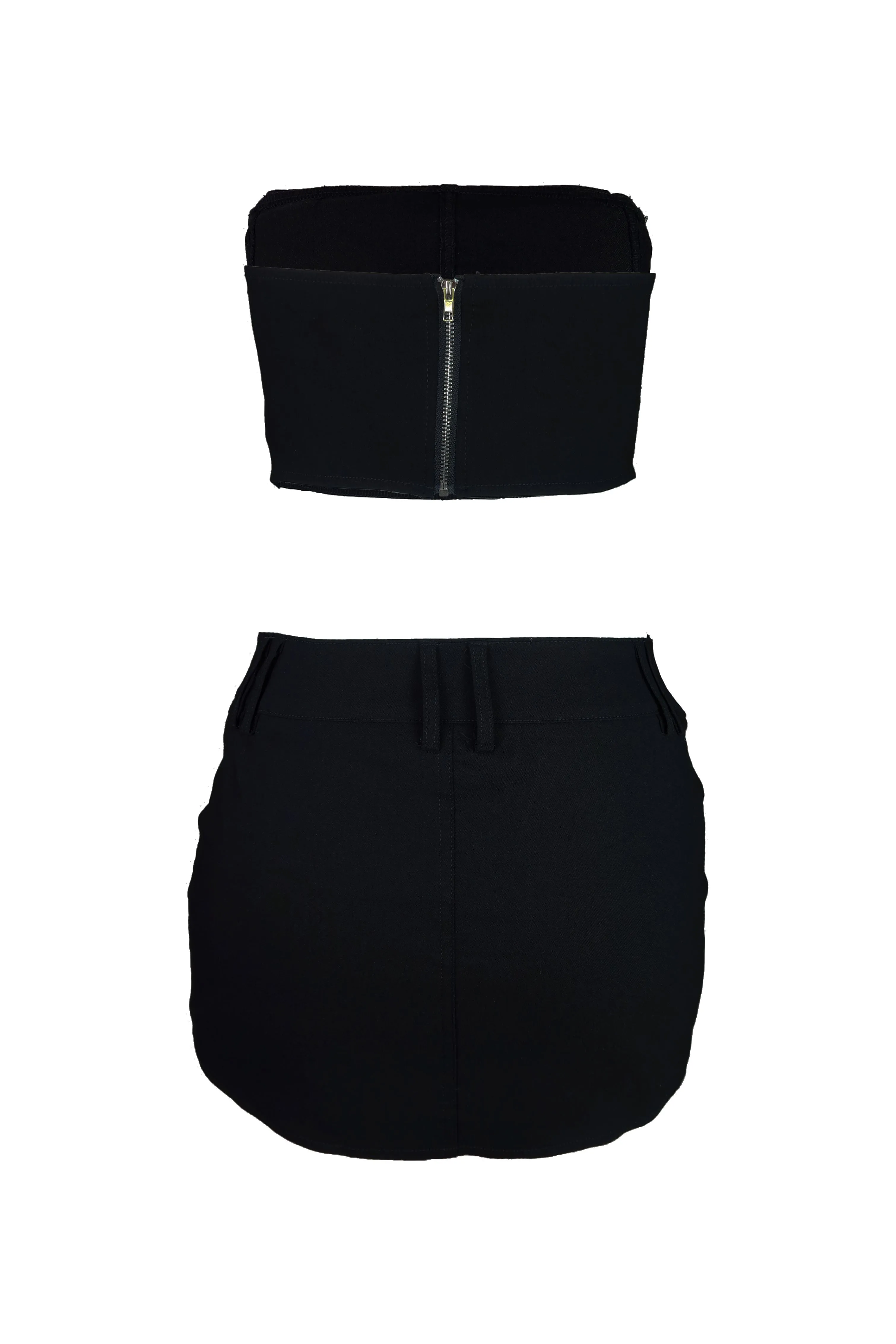 Elite Belted Tube Top & Skirt SET