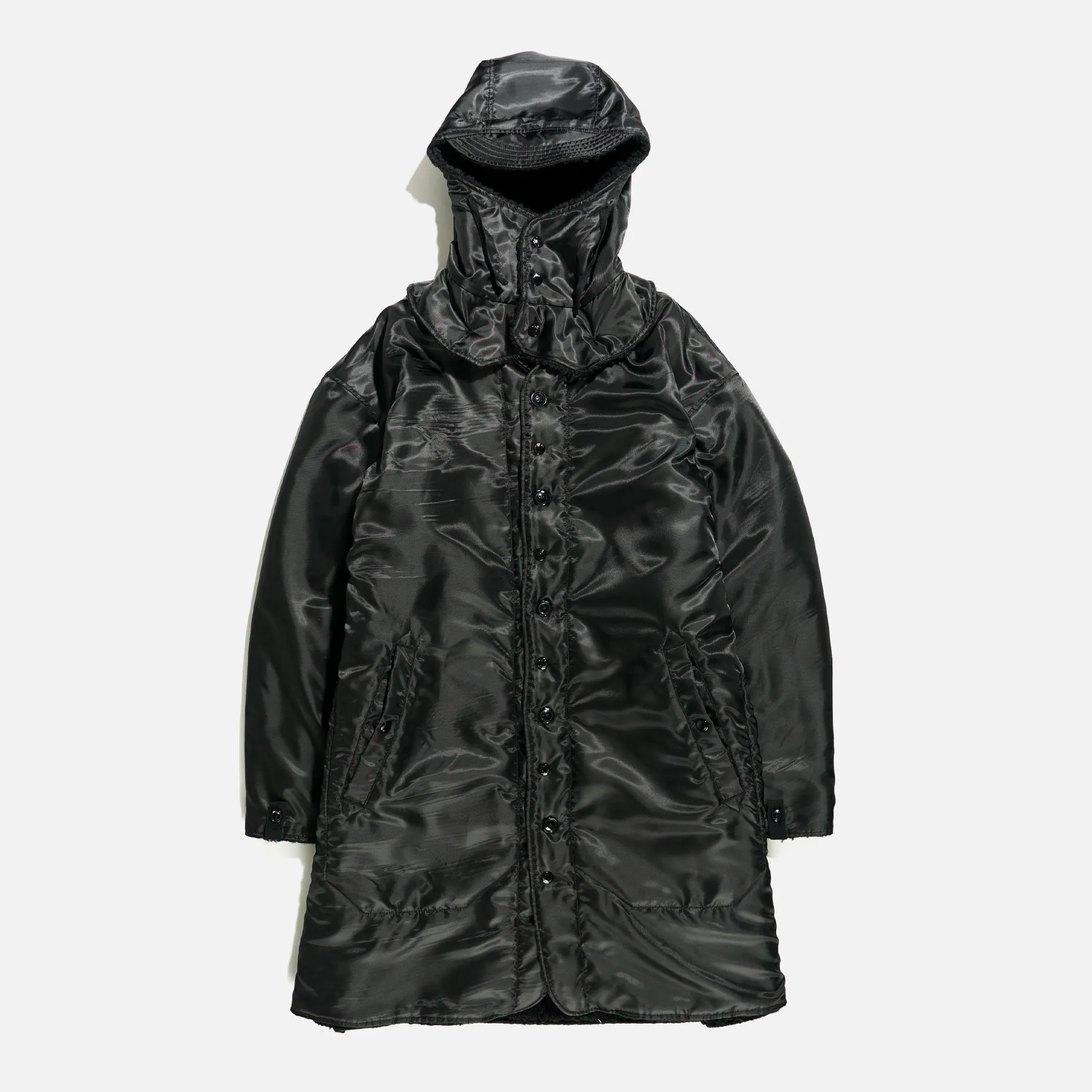 Engineered Garments Liner Jacket - Black Polyester Pilot Twill