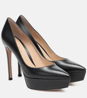 Gianvito Rossi Dasha platform pumps, black