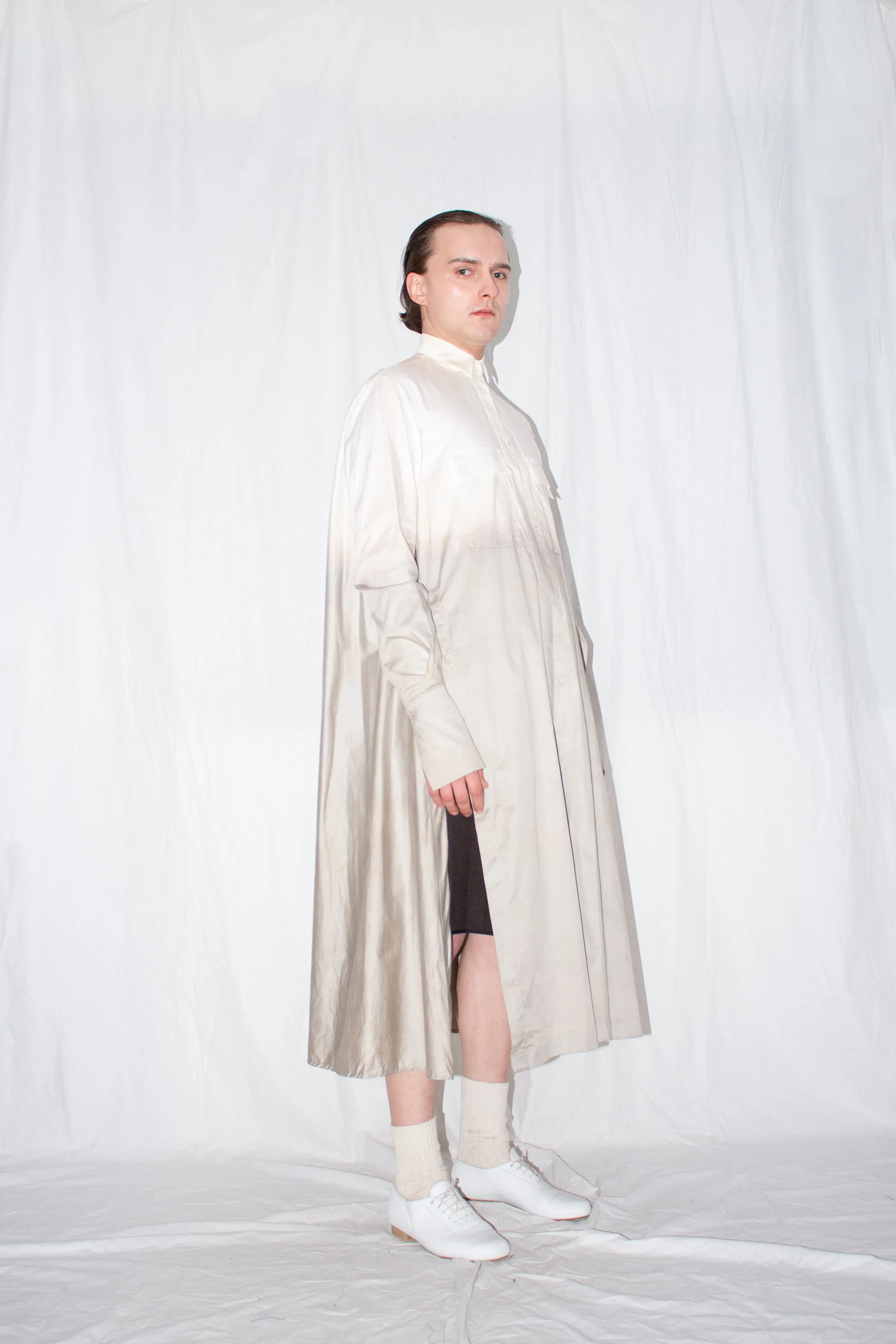 Naturally Dyed Elongated Cotton Shirt