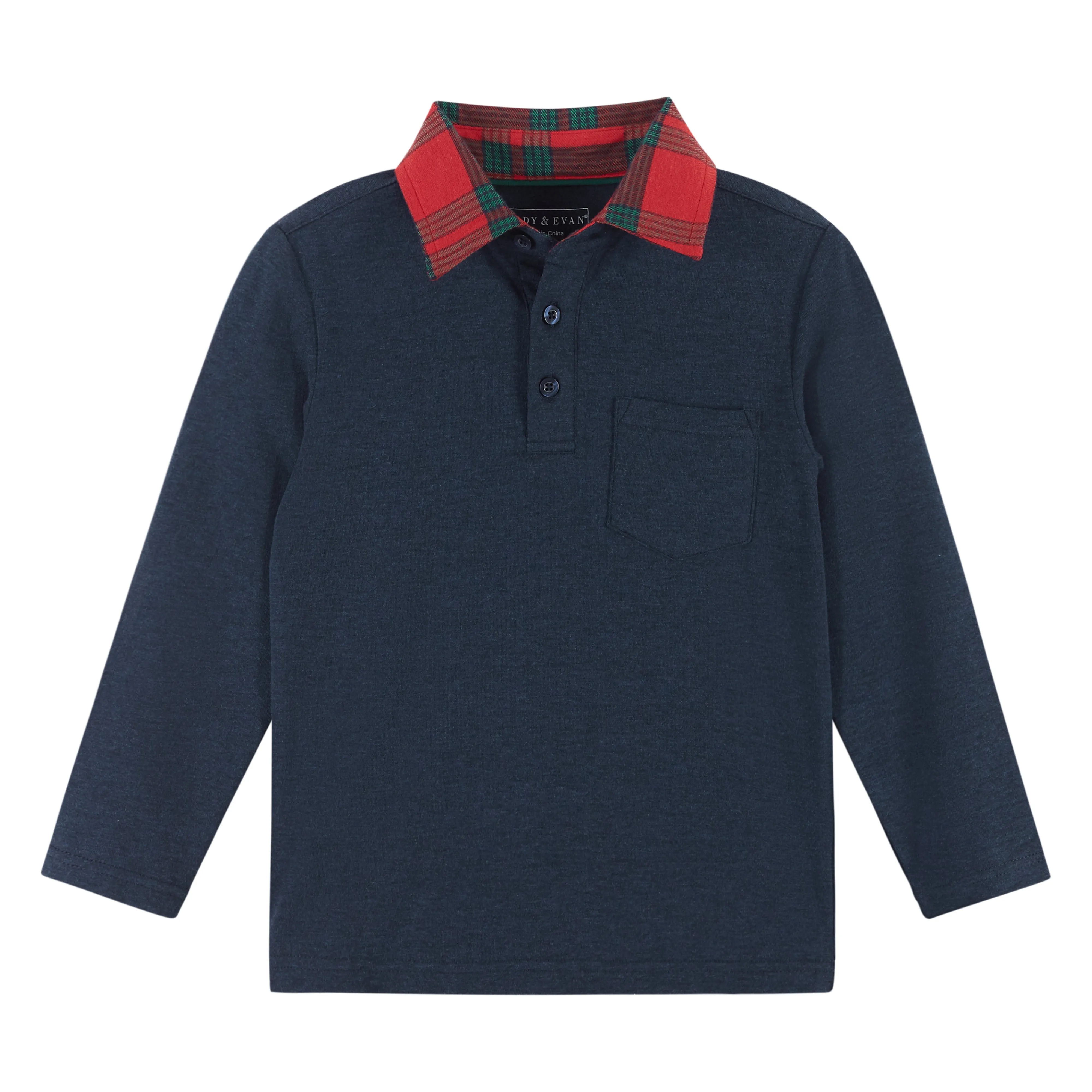 Navy Holiday Polo Set
