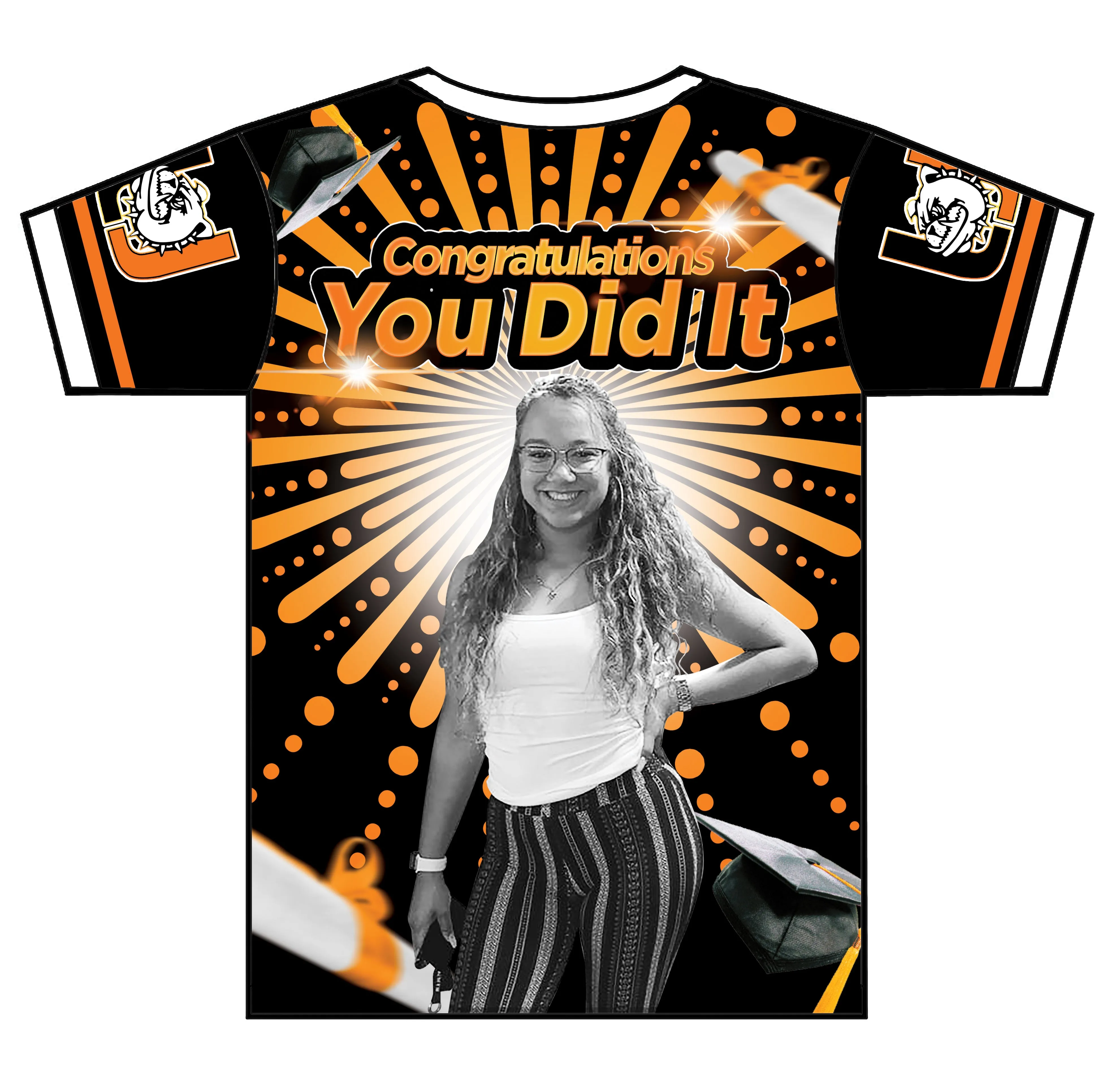 "Aaliyah" Custom Designed Graduation 3D shirt