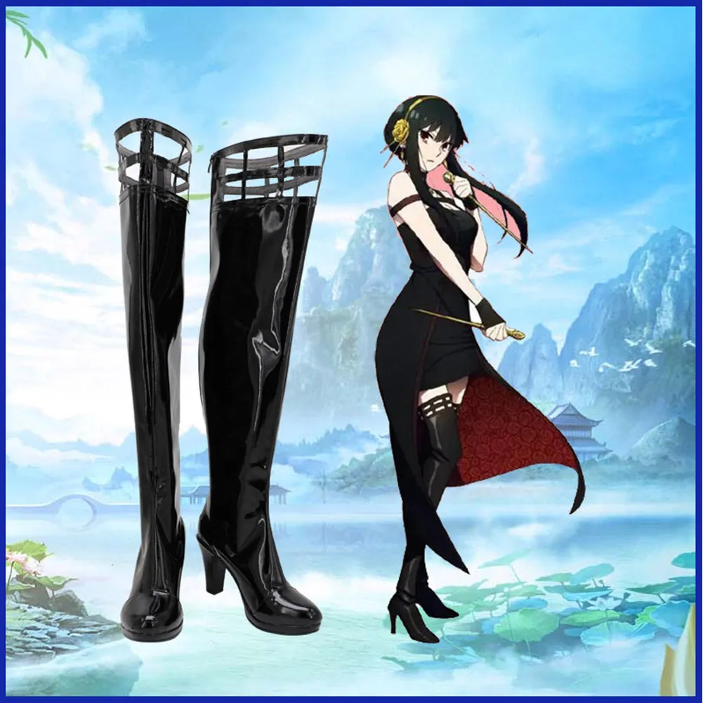 SPY×FAMILY Yor Briar Cosplay Shoes Boots Halloween Costumes Accessory Custom Made