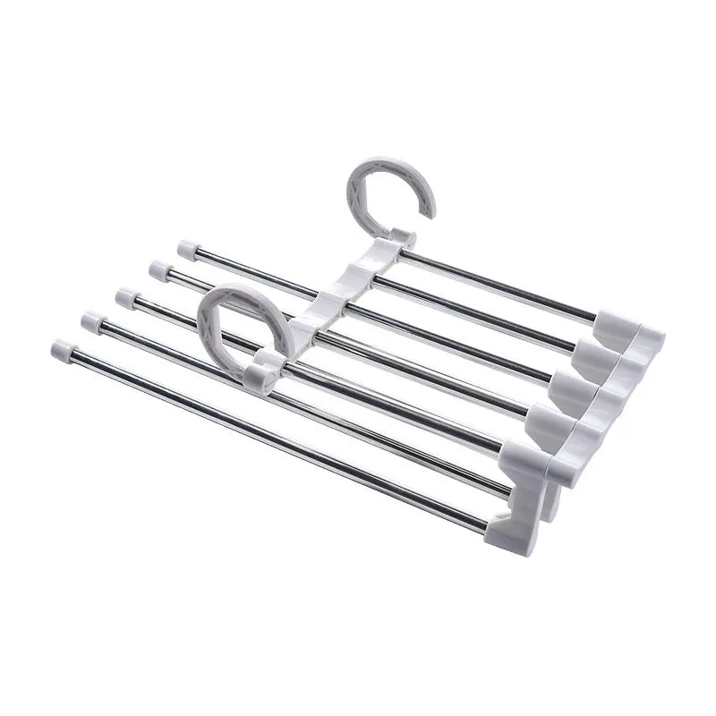 Stainless Steel Pants Hangers Clothes Closet Storage Organizer