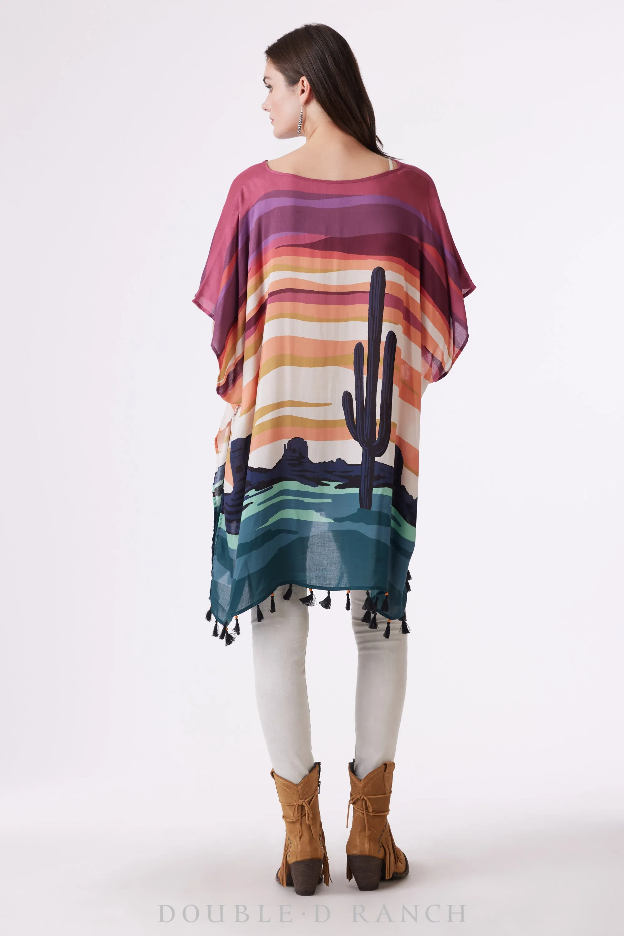 Top, Sunset Over the Valley Poncho