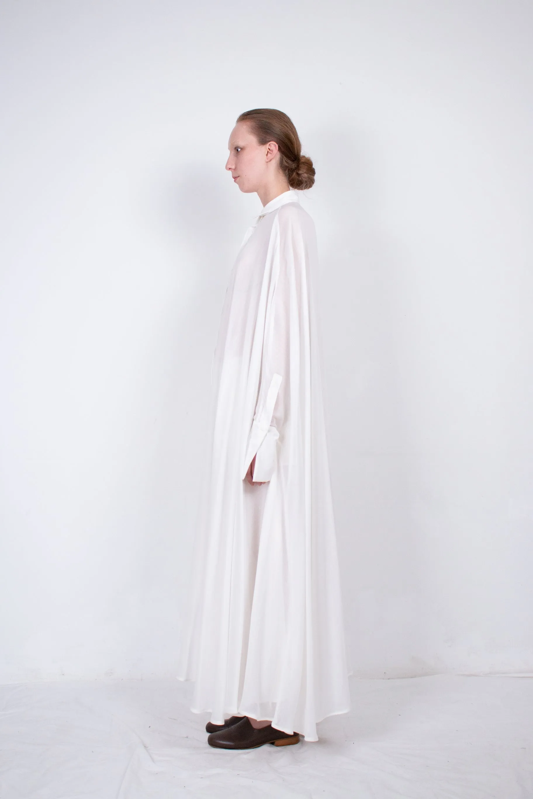White Medusae Silk Shirt