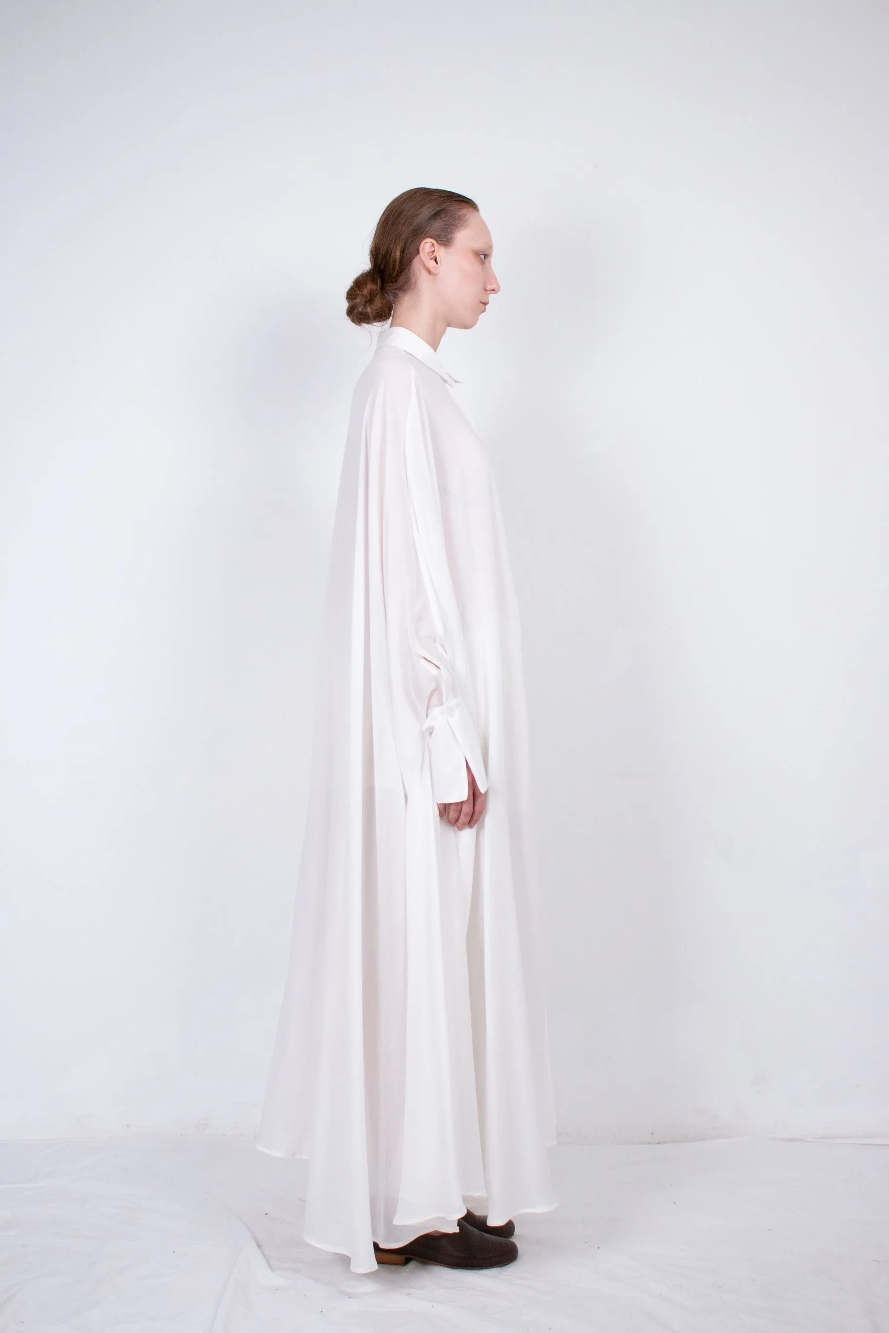 White Medusae Silk Shirt