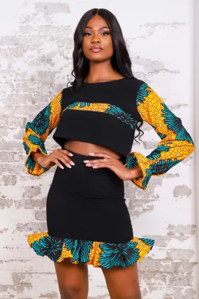 ZENATOU AFRICAN PRINT WOMEN'S MINI SKIRT